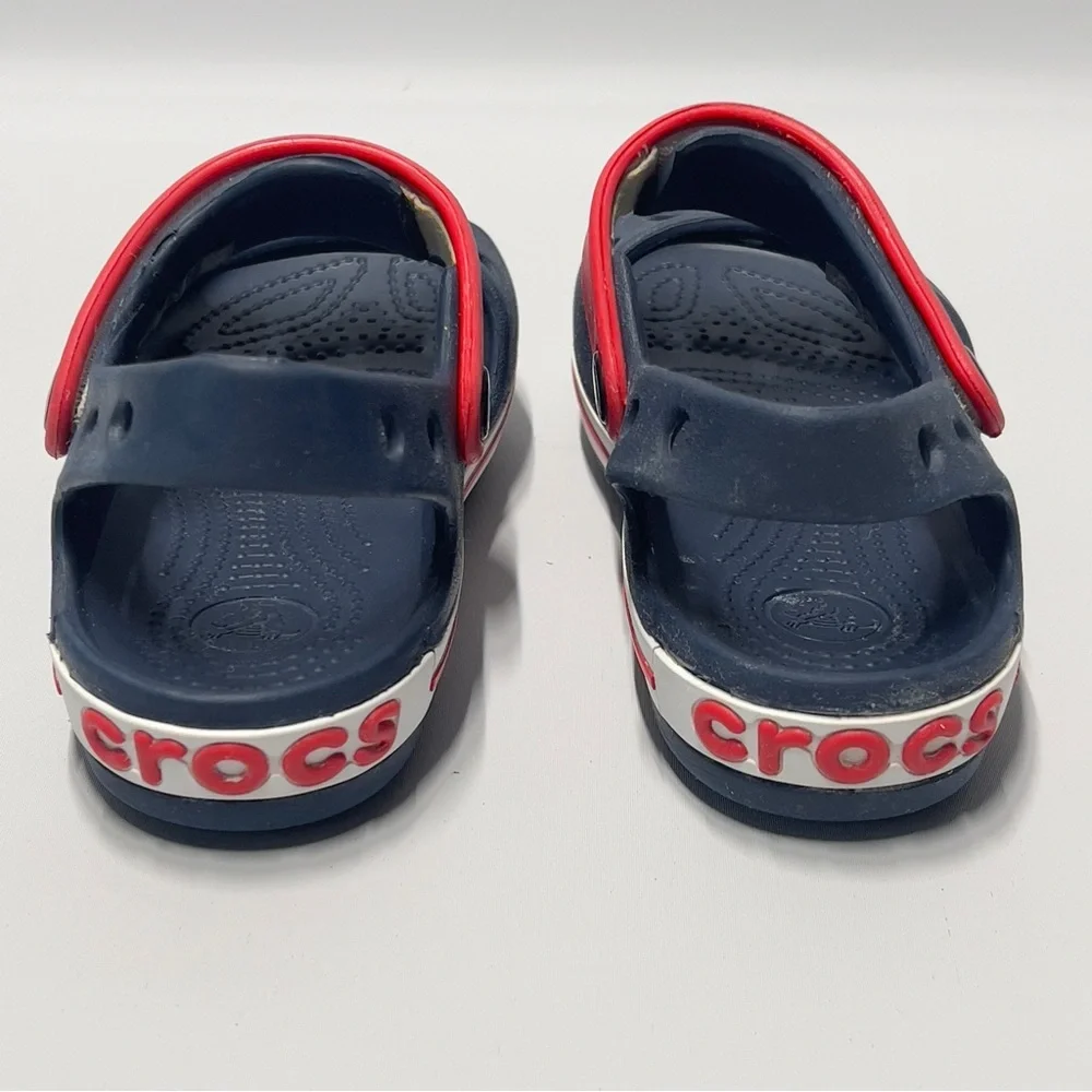 CROCS child 11 Blue Red Summer Water Shoe